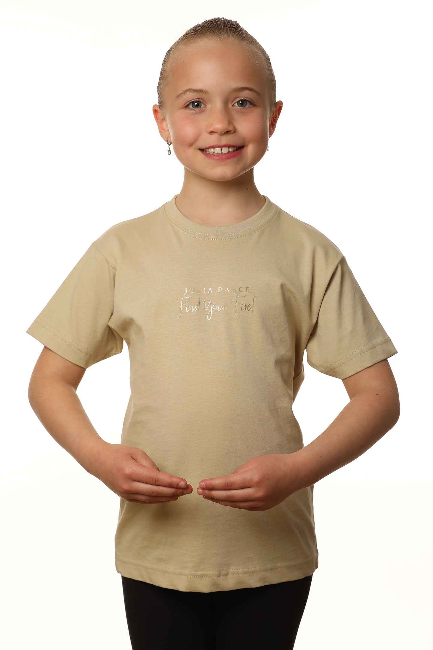 Julia Dance Team-Shirt beige – Gemeinsam sichtbar, gemeinsam stark